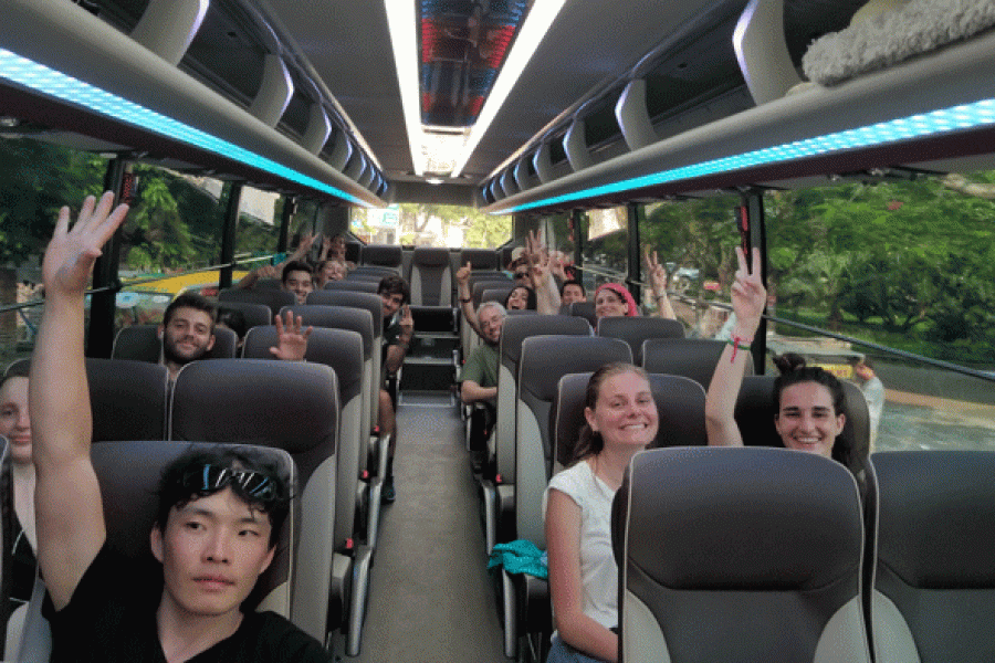 Bus from Hanoi to Cat Ba Island